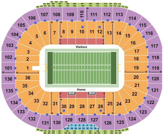 Notre Dame Stadium seating chart