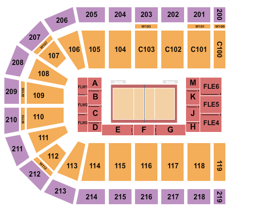 NOW Arena seating chart