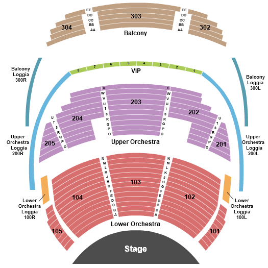 O Theater - Bellagio seating chart