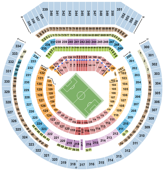 Oakland Coliseum seating chart