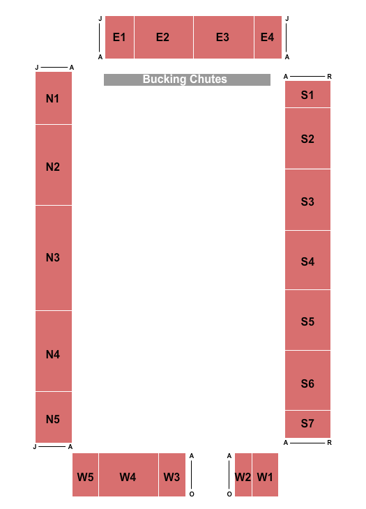 Oakley Rodeo seating chart