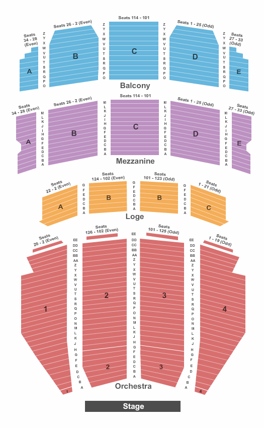 Ohio Theatre - Columbus seating chart