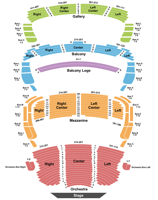 Ordway Music Theater at Ordway Center For Performing Arts seating chart