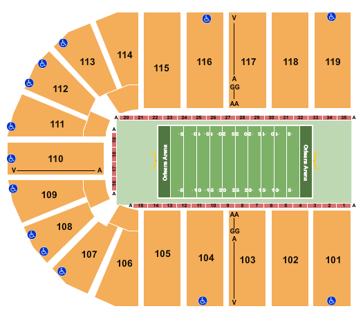Orleans Arena - The Orleans Hotel seating chart