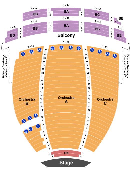 Orpheum Theatre - Phoenix seating chart