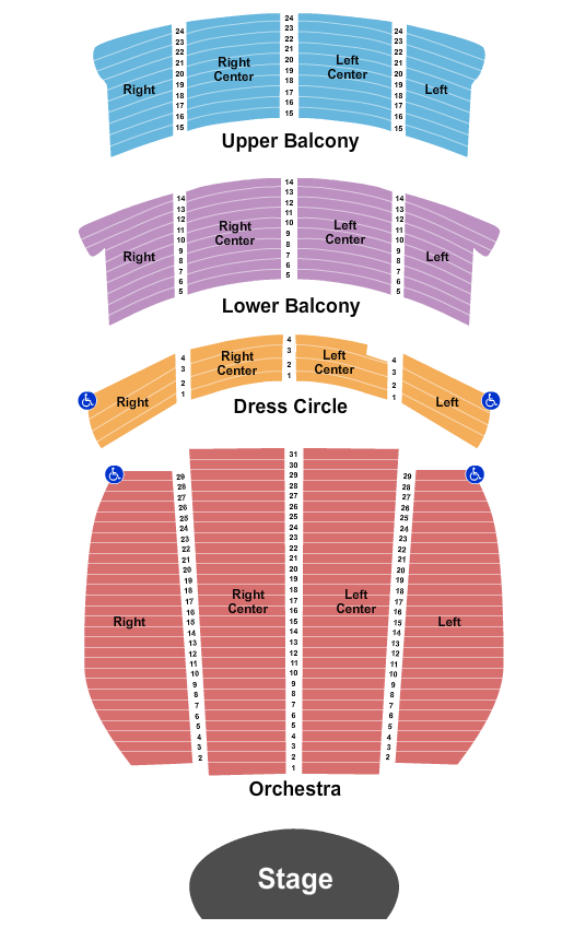 Orpheum Theatre - Vancouver seating chart