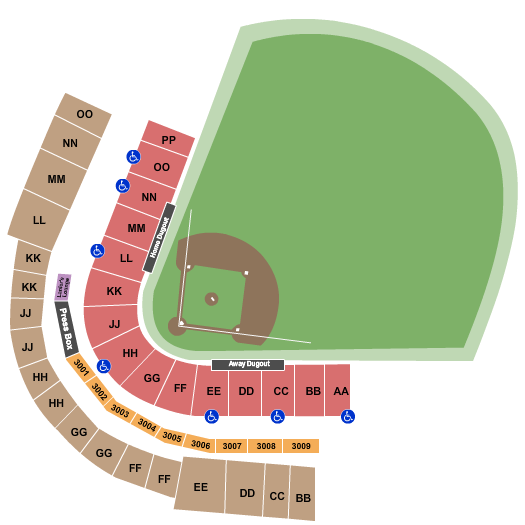 Ottawa Stadium seating chart