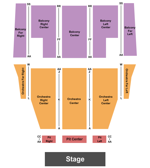 Oxnard Performing Arts Center seating chart