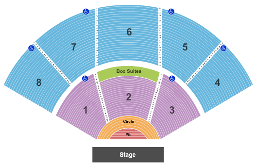 Pacific Amphitheatre seating chart