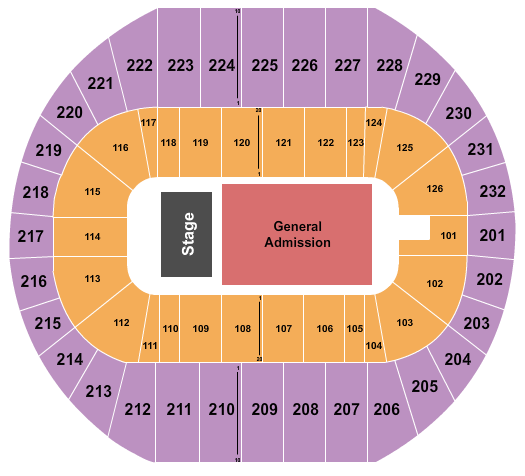Pacific Coliseum seating chart