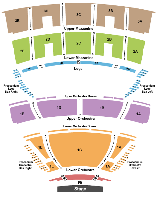Palace Theater - CT seating chart