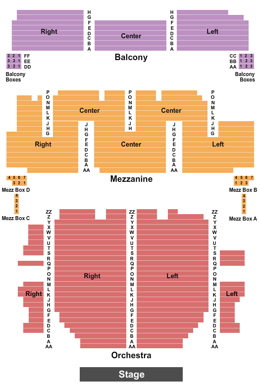 Palace Theatre New York City seating chart