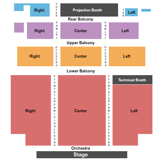 Paramount Theatre - Abilene seating chart