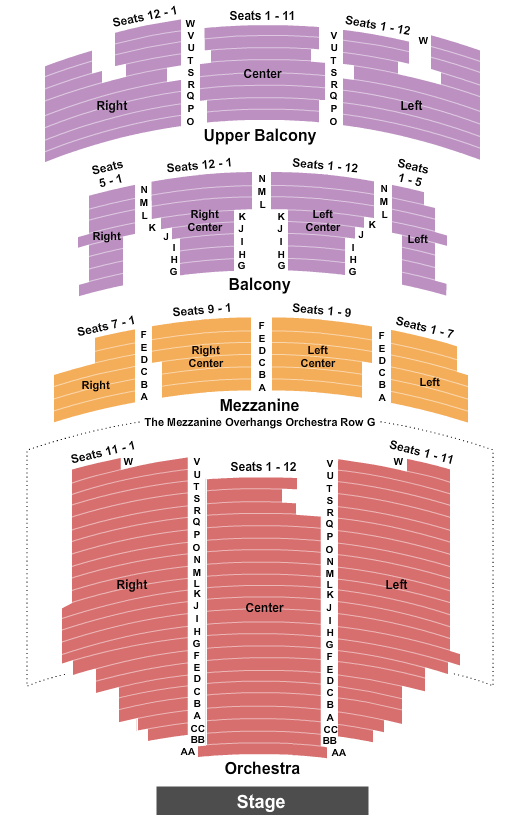 Paramount Theatre - Austin, TX seating chart