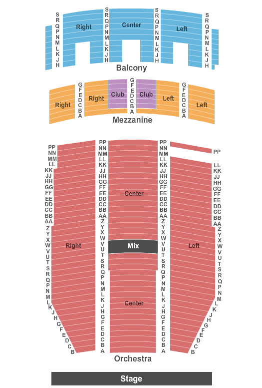 Paramount Theatre - Denver seating chart