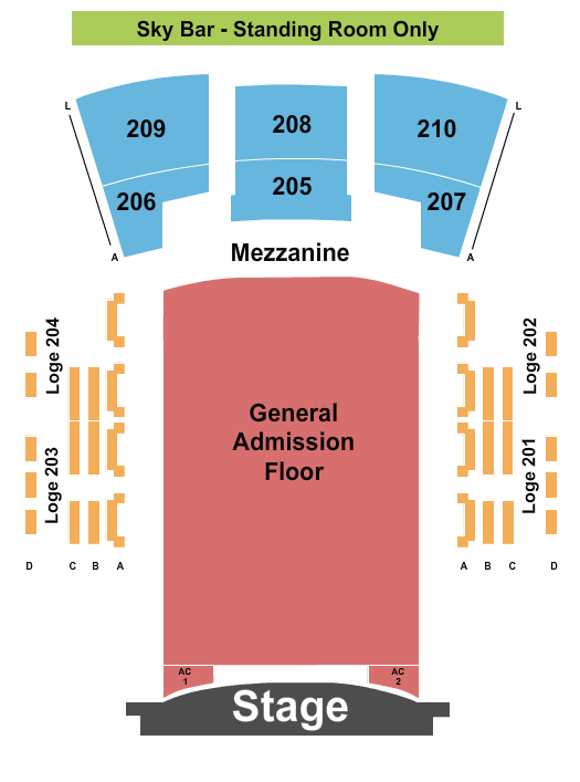 Paramount Theatre - Huntington seating chart