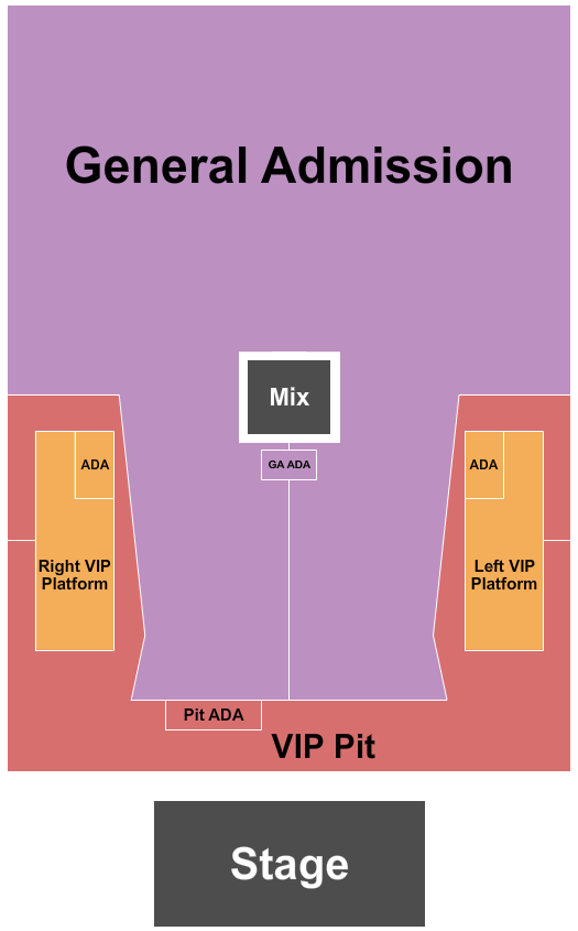 ParkStage at East Freehold Showgrounds seating chart
