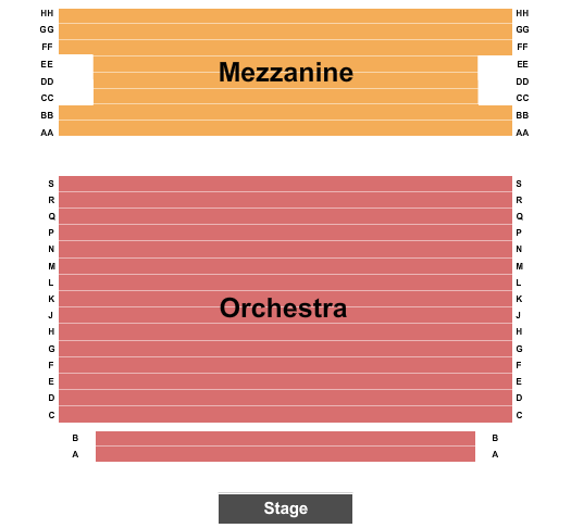 Pasadena Playhouse seating chart