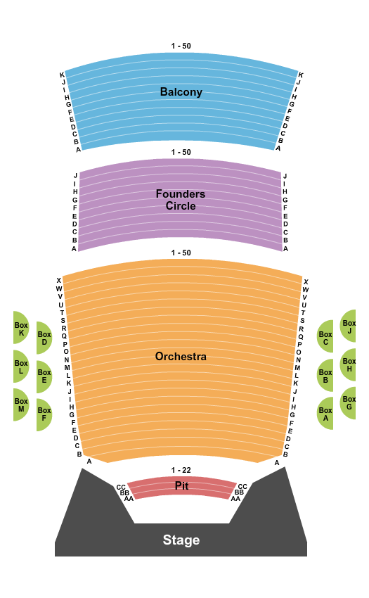 Peace Concert Hall At The Peace Center - SC seating chart