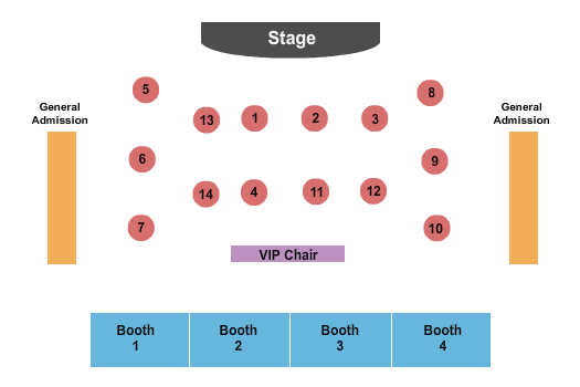 Pegasus Showroom At Alexis Park seating chart