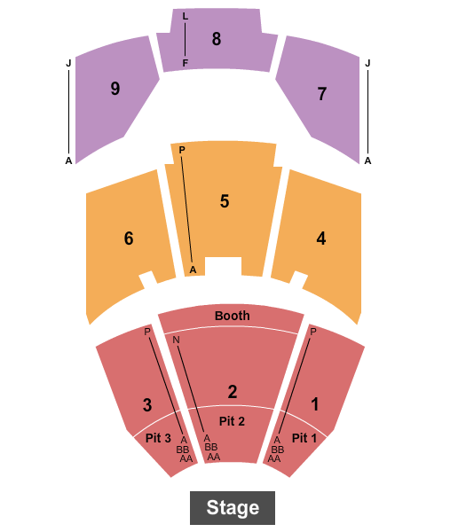 Penn & Teller Theater at Rio Las Vegas seating chart