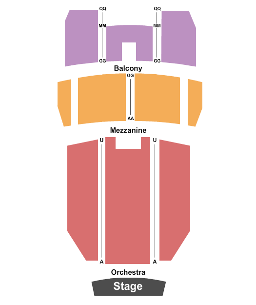 Peoples Bank Theatre seating chart