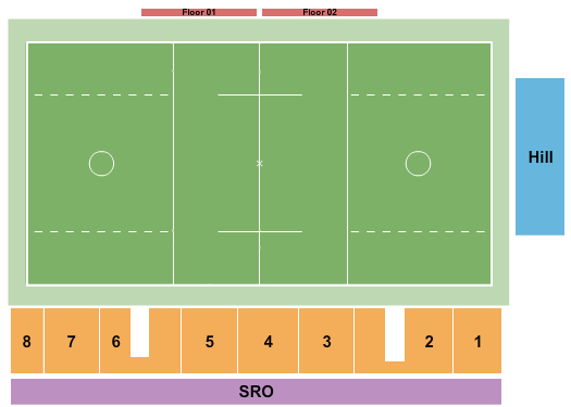 Peter Barton Stadium seating chart