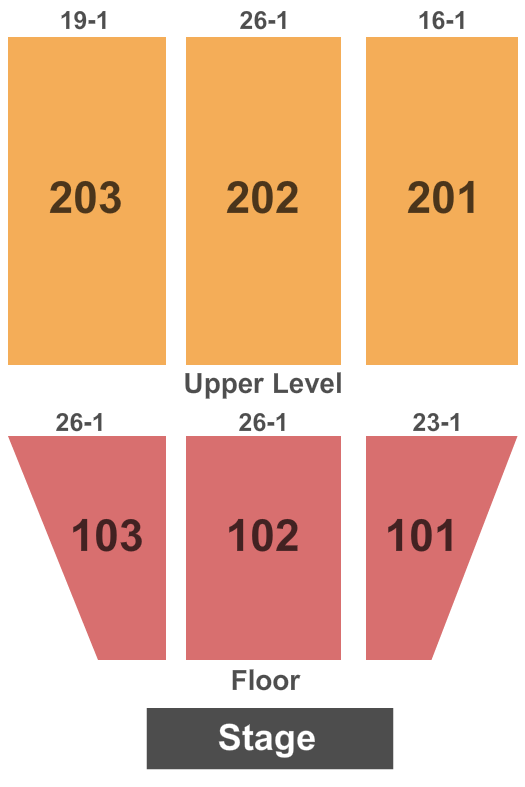 Pipa Event Center at Quechan Casino Resort seating chart