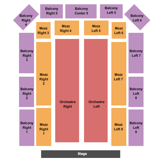 Plymouth Memorial Hall seating chart