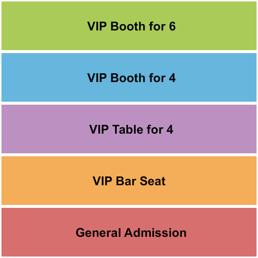 Ponderosa Lounge & Grill seating chart