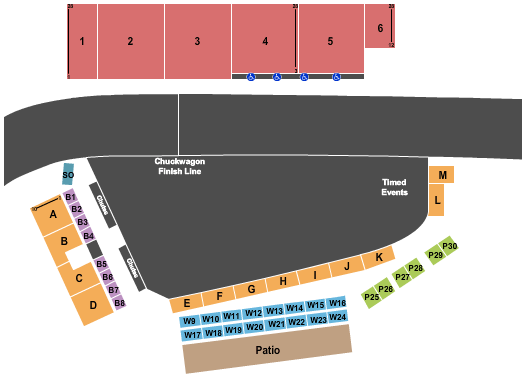 Ponoka Stampede seating chart