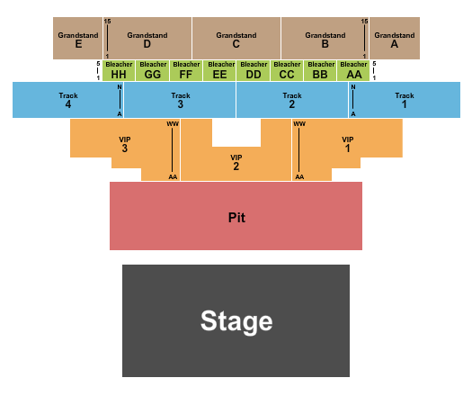 Porter County Fairgrounds & Exposition Center seating chart