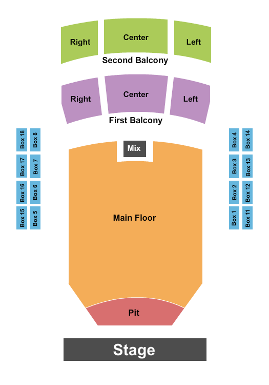 Prairie Home Alliance Theater At Peoria Civic Center seating chart