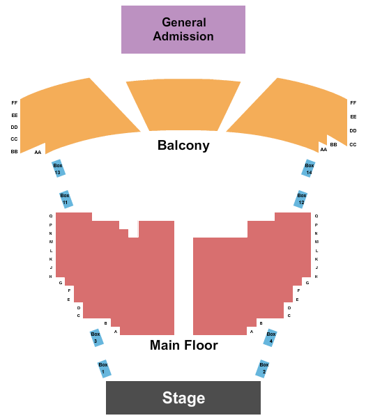 Prescott Elks Theater at Prescott Elks Performing Arts Center seating chart