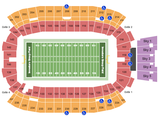 Princess Auto Stadium seating chart