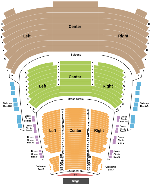 Princess Of Wales Theatre seating chart