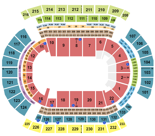 Prudential Center seating chart