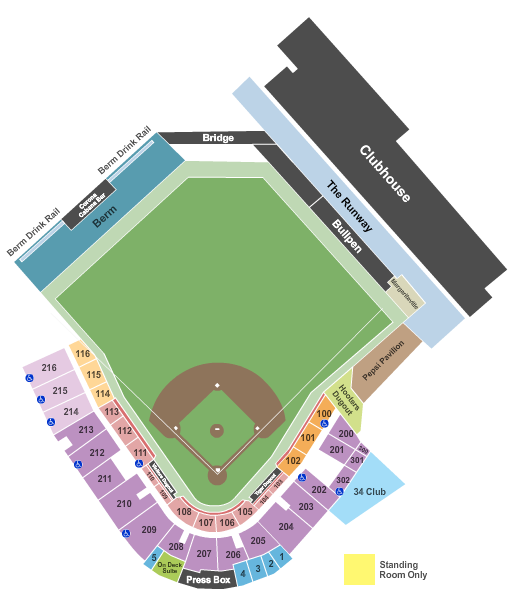 Publix Field at Joker Marchant Stadium seating chart