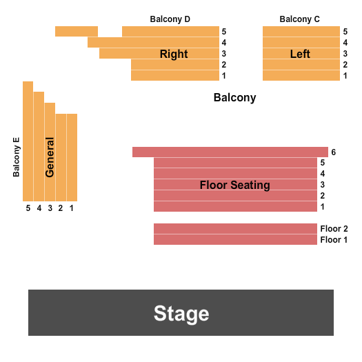 Pumphouse Theatre seating chart