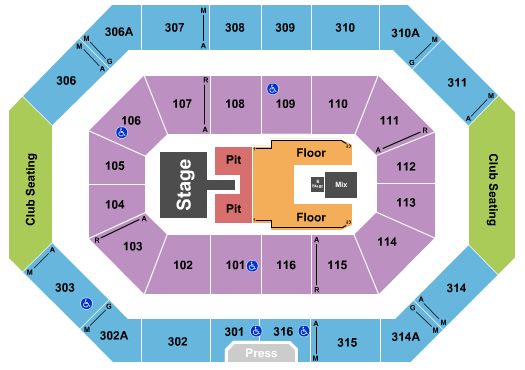 Ralph Engelstad Arena - ND seating chart