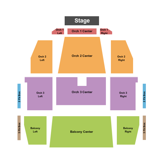RCU Theatre At Pablo Center at the Confluence seating chart