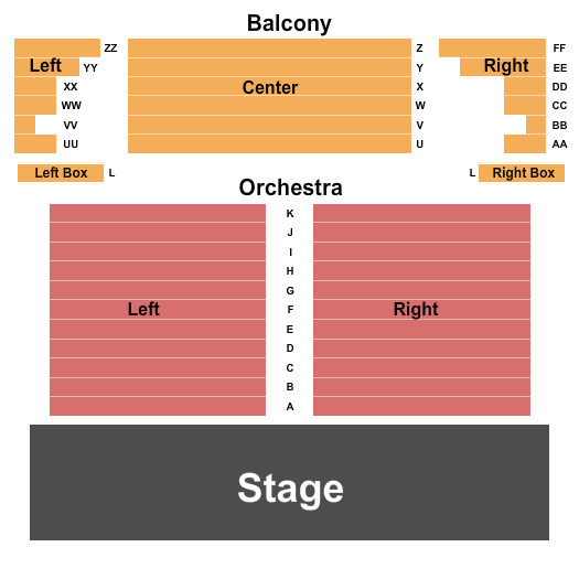 Richey Suncoast Theatre seating chart