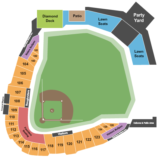 Riders Field seating chart