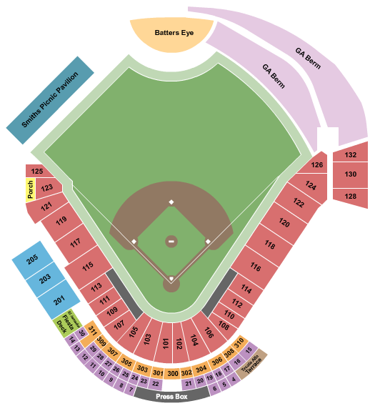 Rio Grande Credit Union Field at Isotopes Park seating chart