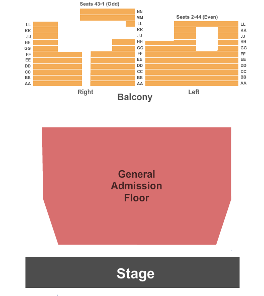 Riverside Municipal Auditorium seating chart