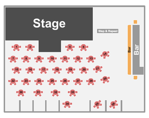 Robin Leach Lounge at Notoriety seating chart