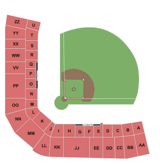 Robin Roberts Stadium seating chart