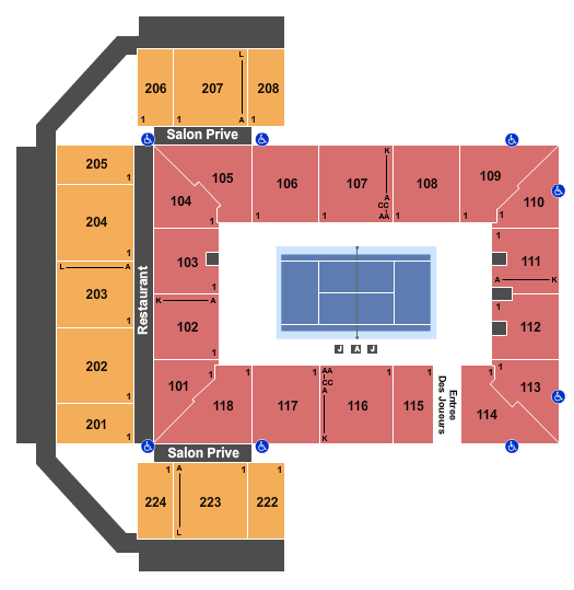 Rogers Court At IGA Stadium seating chart