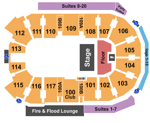 Rogers Forum seating chart