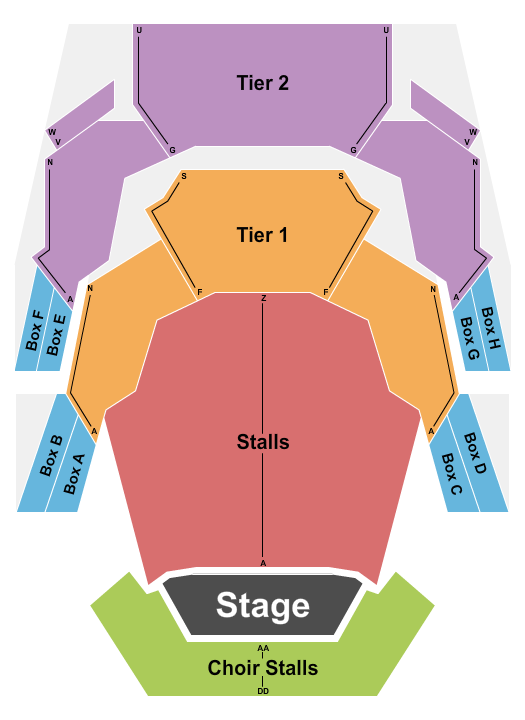 Royal Concert Hall - Nottingham seating chart